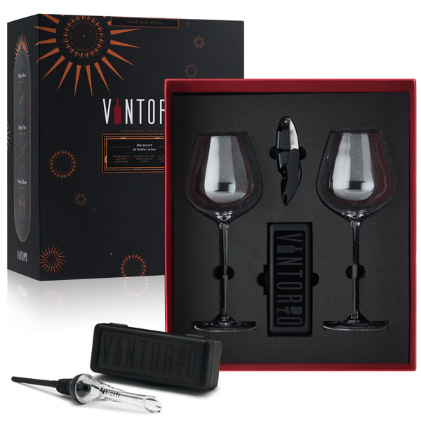 Il Barone Cabernet Sauvignon Wine Gift Set with Glasses and Box