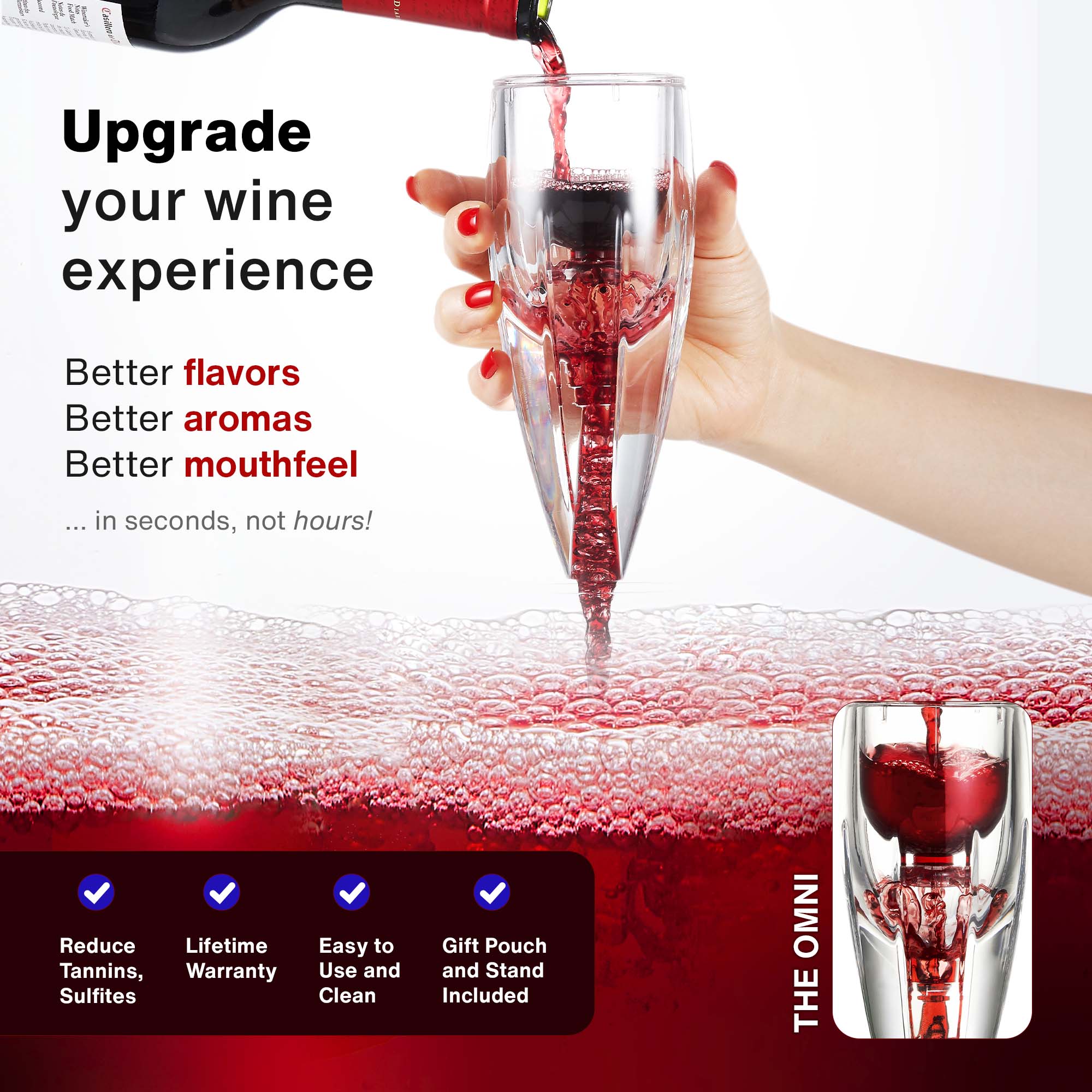 Vac-U-Vin Special Edition Wine Essentials Giftset, Standard, Black