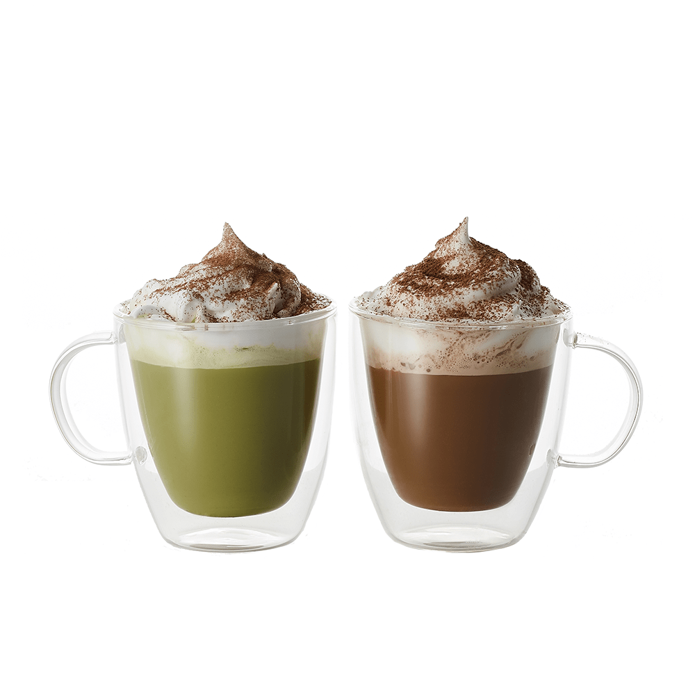  Eparé 4 oz Glass Espresso Cups - Set of 2 - Insulated