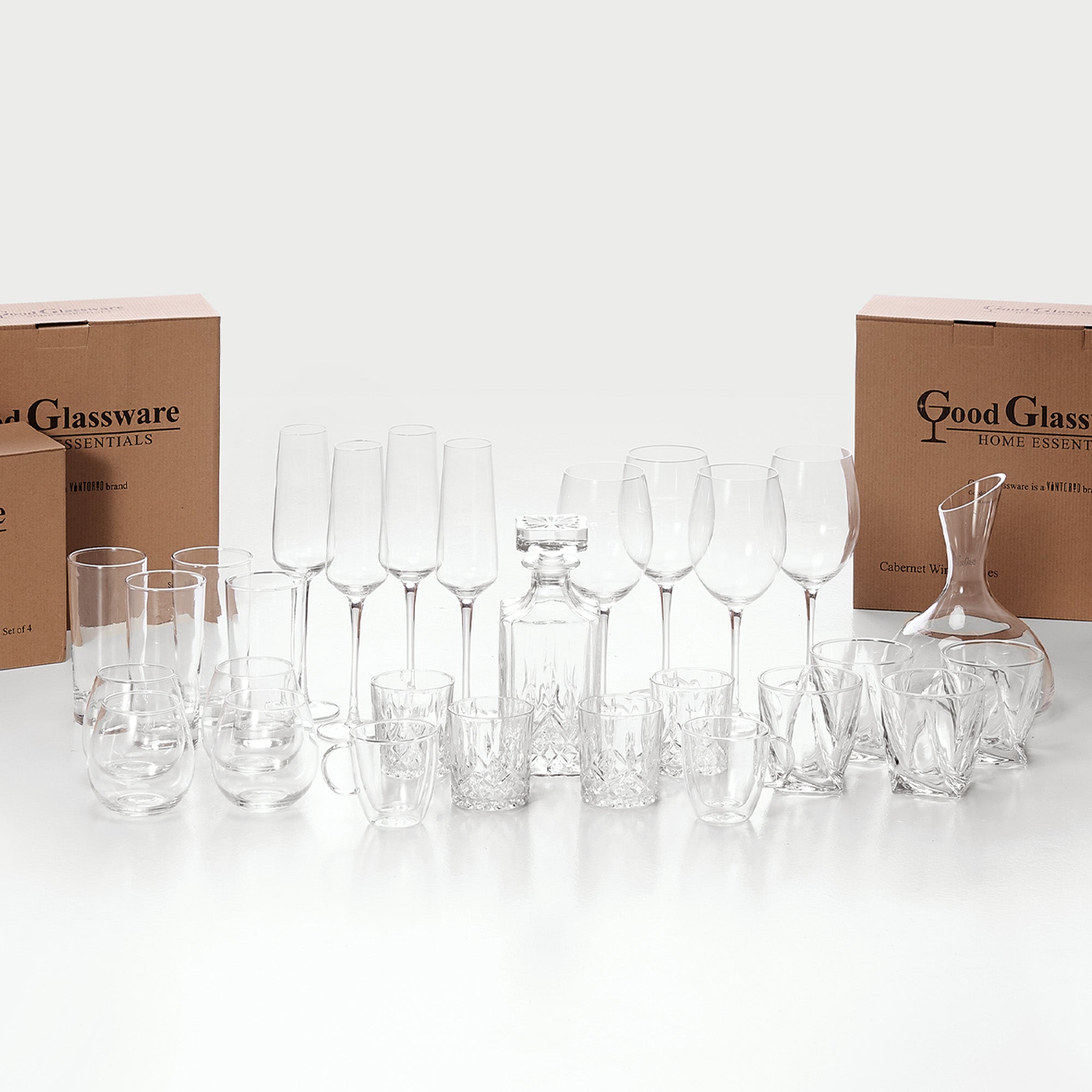  Eparé 4 oz Glass Espresso Cups - Set of 2 - Insulated